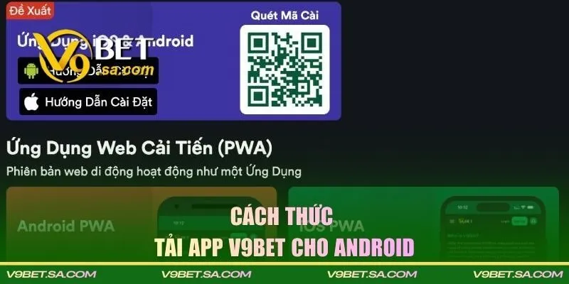 Cách thức tải app V9BET cho Android